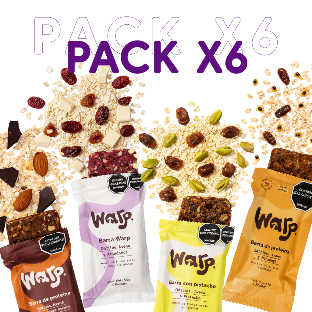 Warp Snacks Pack x6