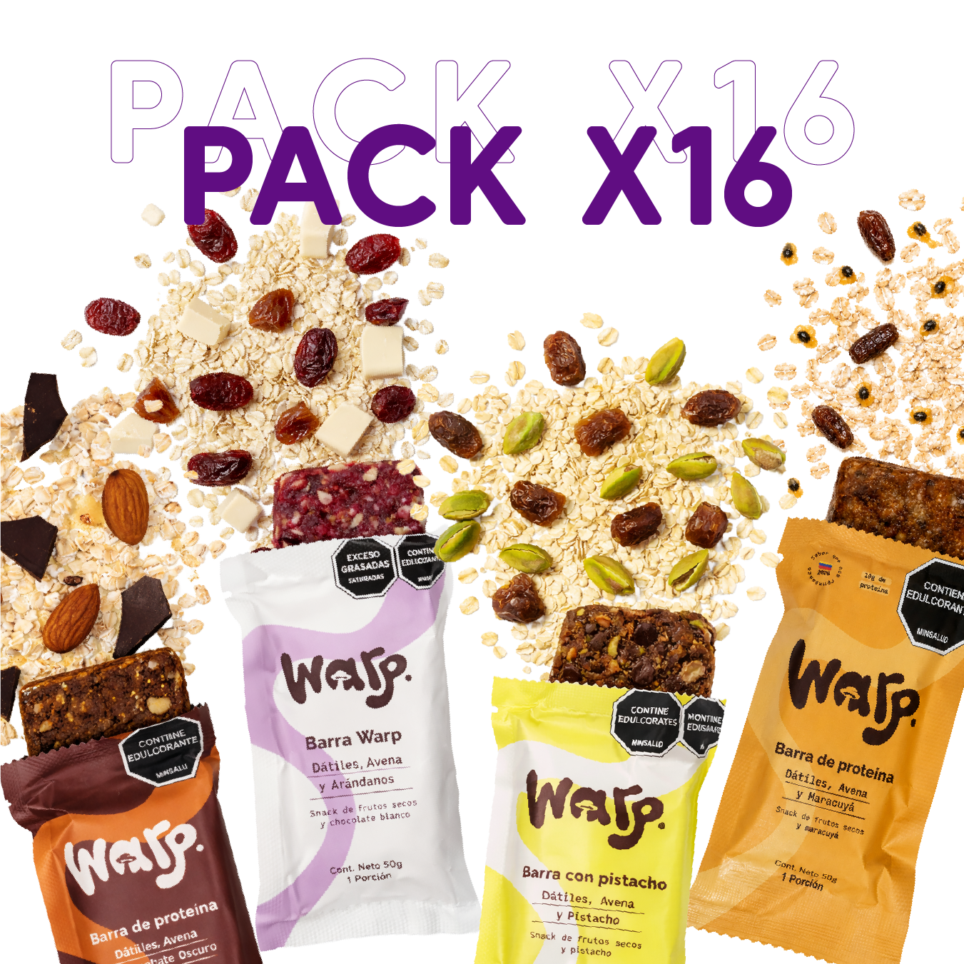 Warp Snacks Pack x16