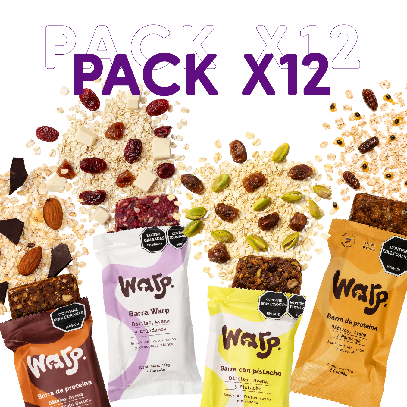 Warp Snacks Pack x12