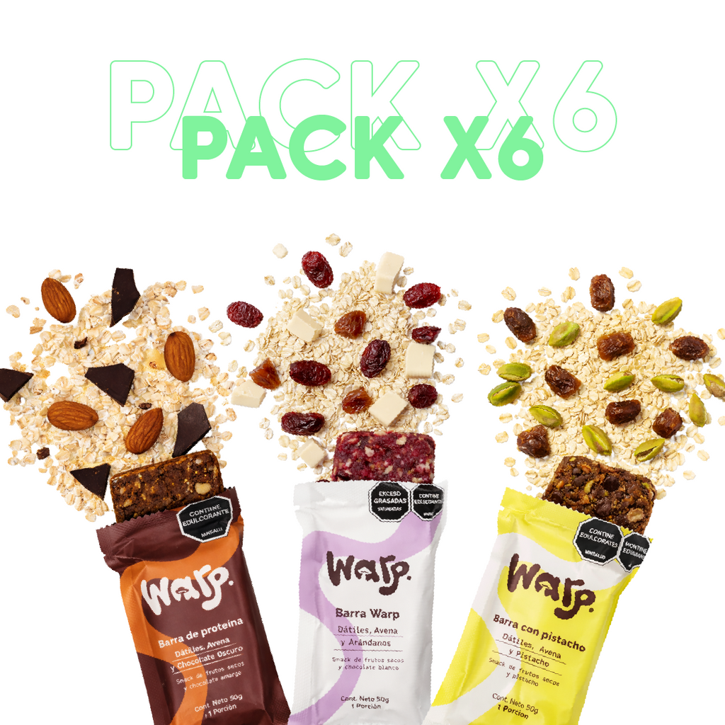 Warp Snacks Pack x6