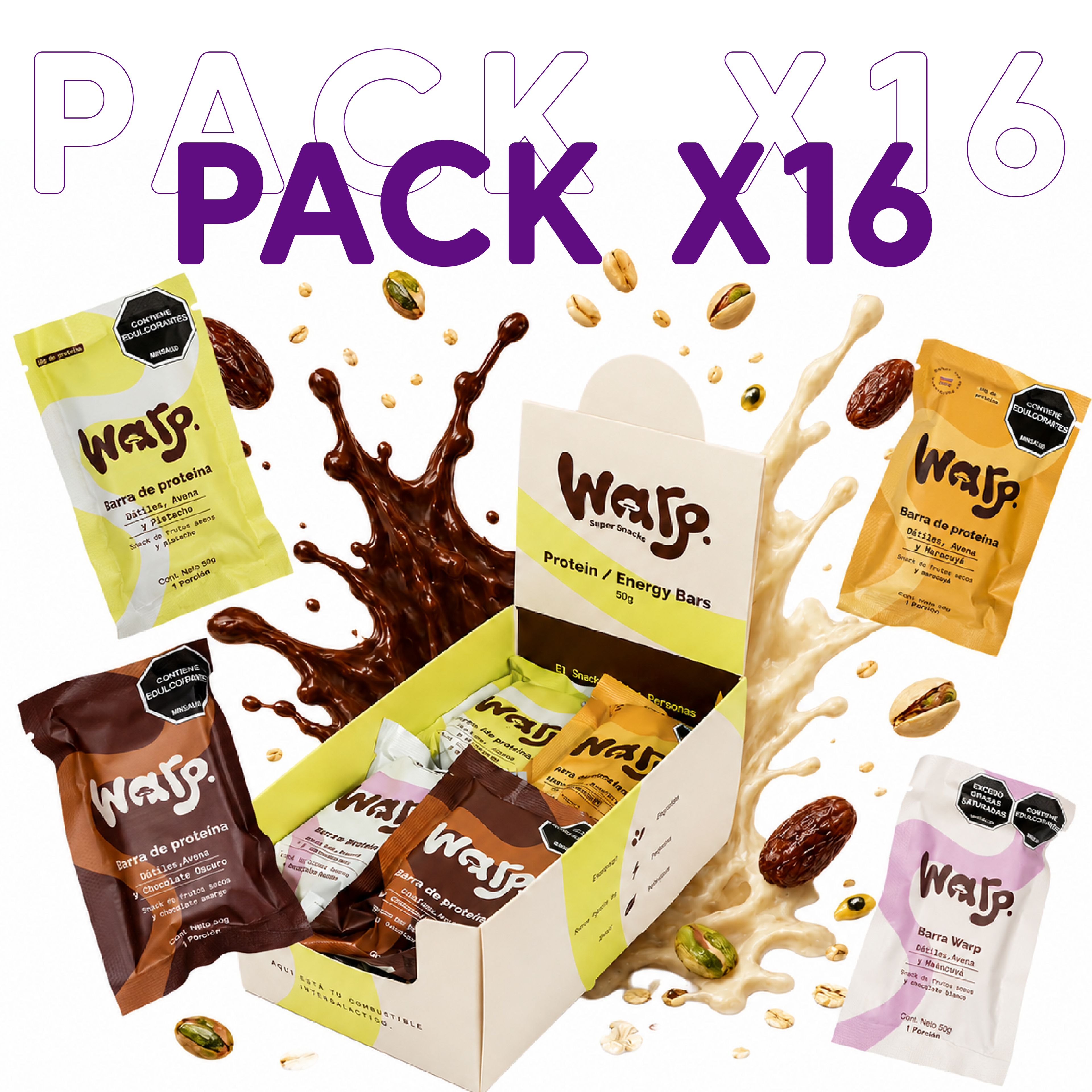 Warp Snacks Pack x16